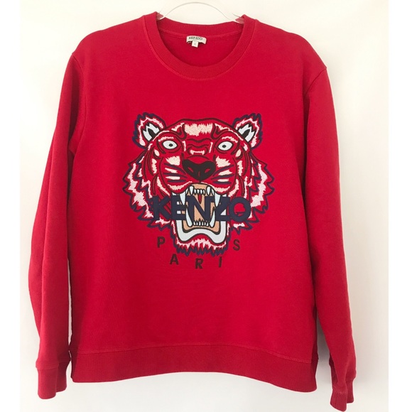 red kenzo sweatshirt